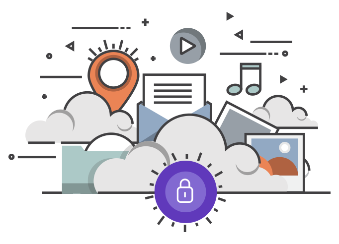 Cloud Data Storage Security Infographic